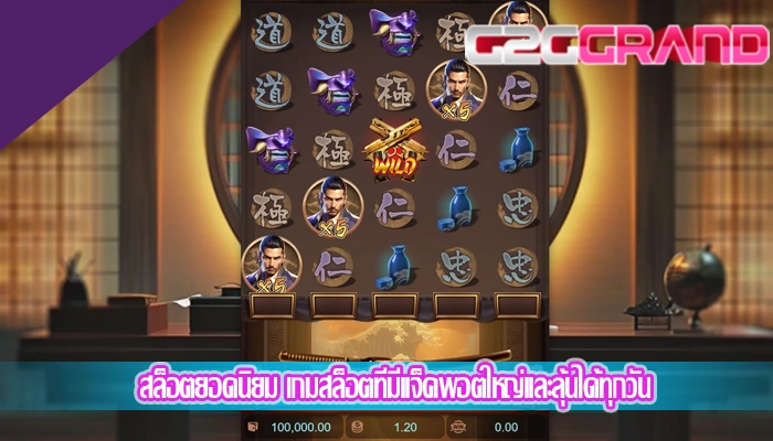 สล็อตยอดนิยม เกมสล็อตที่มีแจ็คพอตใหญ่และลุ้นได้ทุกวัน